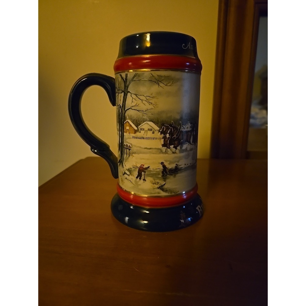 1990 Budweiser "An American Tradition" Holiday Stein
